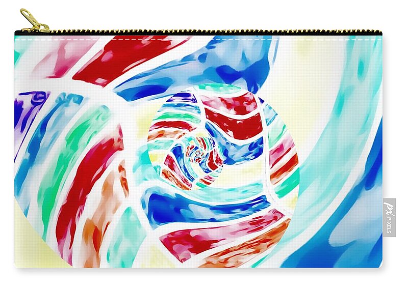 a Touch Of Glass Zip Pouch featuring the painting A Touch Of Glass by Mark Taylor