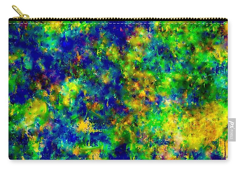 A Zip Pouch featuring the painting A Valley of Poppy Flowers by Catalina Walker
