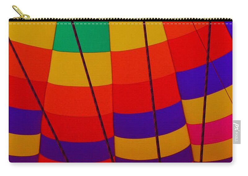 Albany Zip Pouch featuring the photograph A Wave of Color by Beth Collins