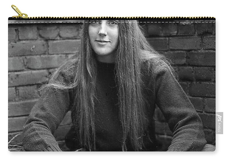 Hands Zip Pouch featuring the photograph A Woman's Hands, 1972 by Jeremy Butler