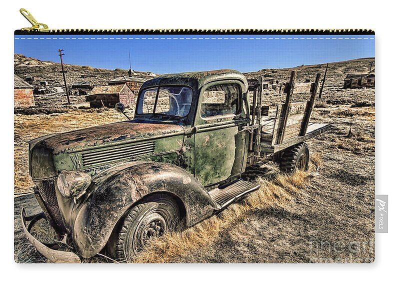 Abandoned Truck Zip Pouch featuring the photograph Abandoned Truck by Jason Abando