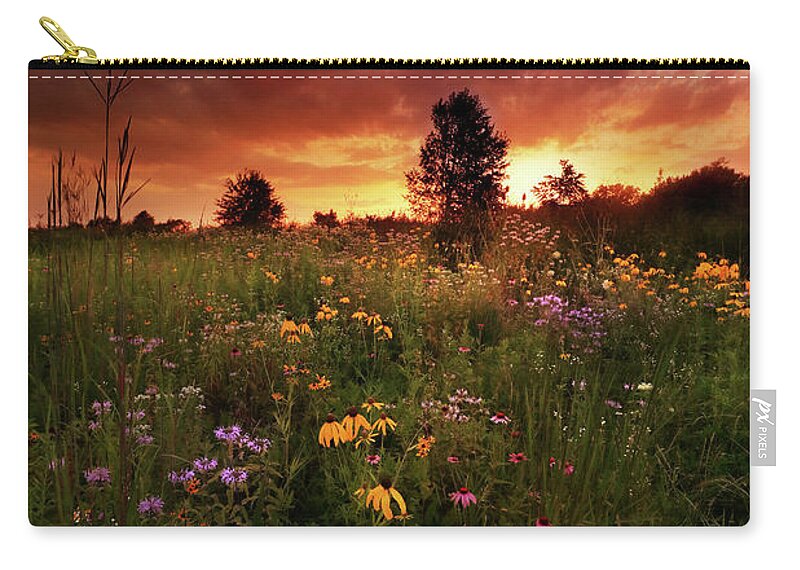Sunset Zip Pouch featuring the photograph Above and Below by Rob Blair