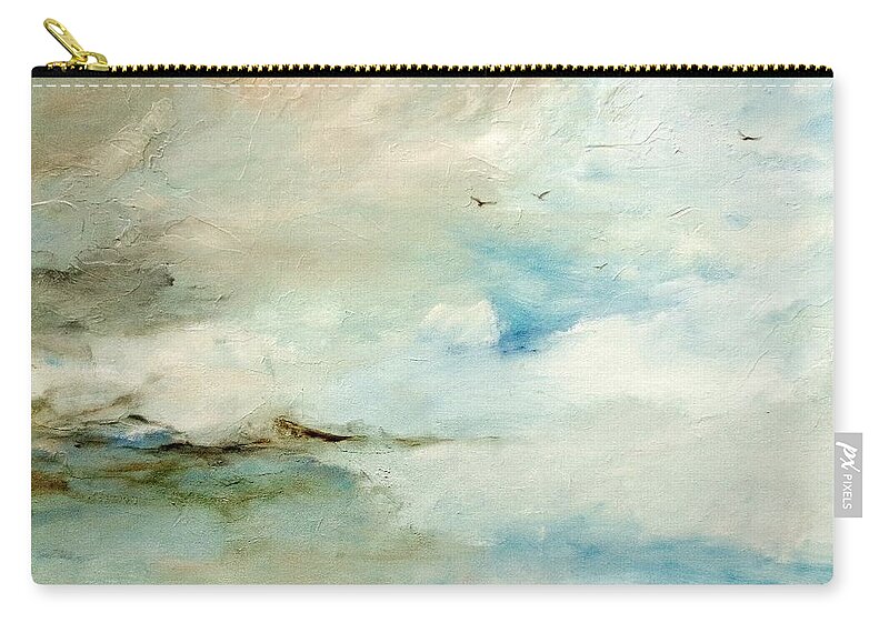 Landscape Zip Pouch featuring the painting Above It All by Dina Dargo