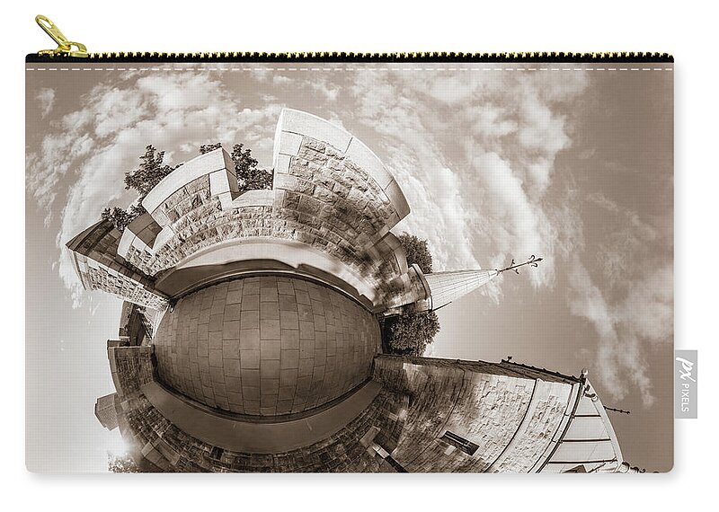 19th Century Zip Pouch featuring the photograph Above Porte St. Louis by Chris Bordeleau