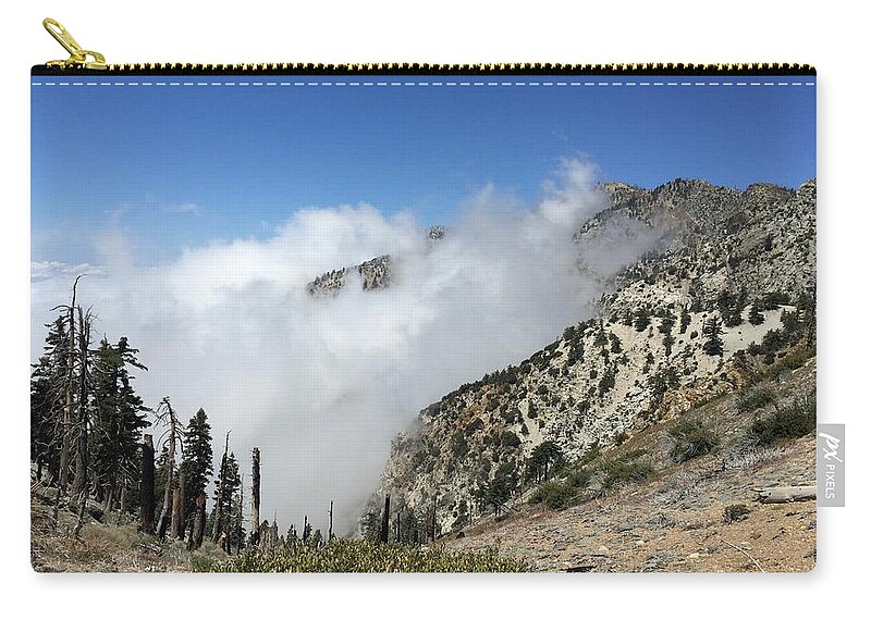 Clouds Zip Pouch featuring the photograph Above the Clouds by Ed Clark