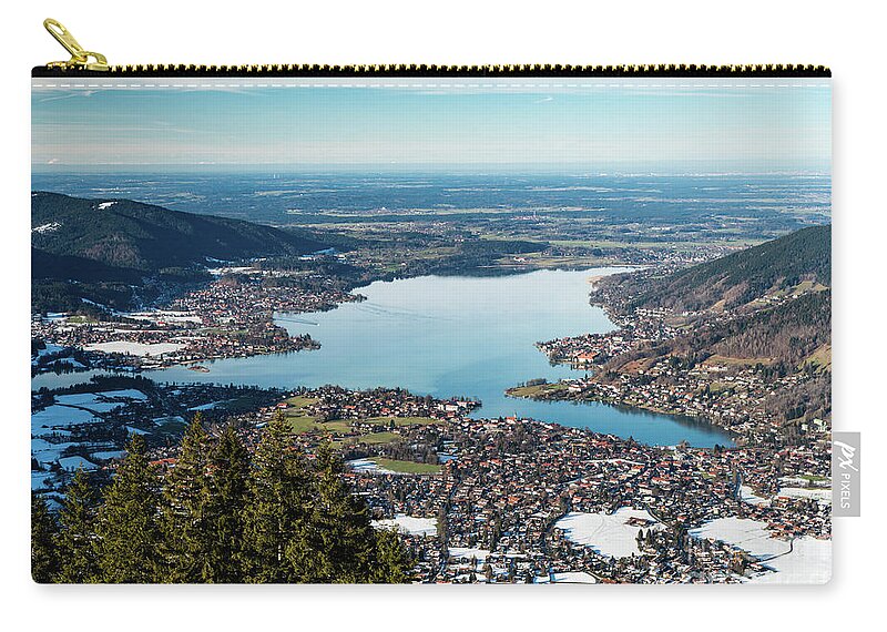 Tegernsee Carry-all Pouch featuring the photograph Above the Tegernsee by Hannes Cmarits