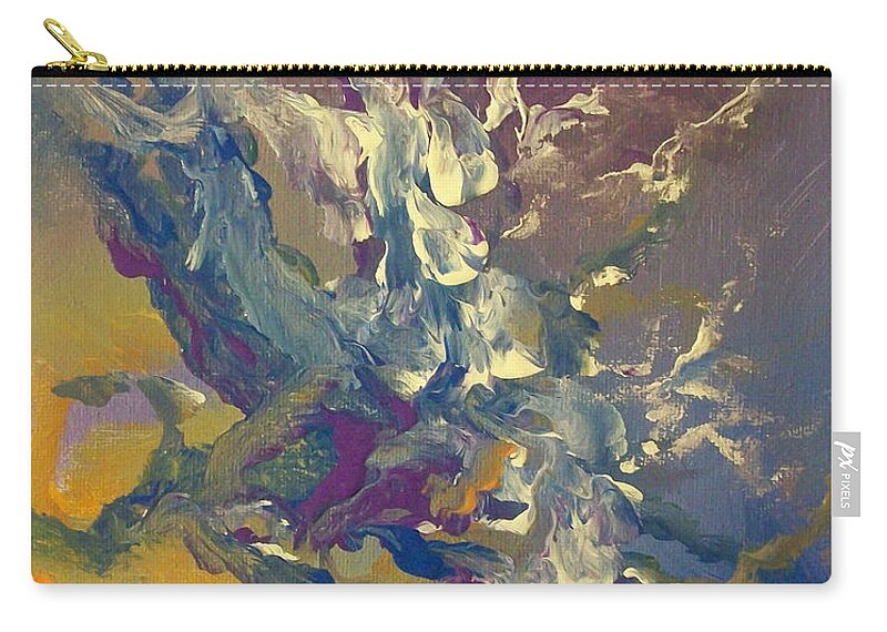Abstract Art Zip Pouch featuring the painting Abstract #016 by Raymond Doward