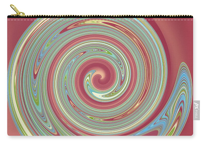 Claudia's Art Dream Zip Pouch featuring the painting Abstract #1 by Claudia Ellis