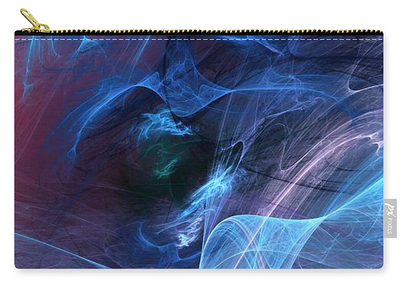 Fine Art Digital Art Zip Pouch featuring the digital art Abstract 111610 by David Lane