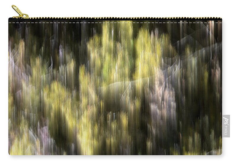 Abstract Art Zip Pouch featuring the photograph Abstract 3317 In the Forest by Kae Cheatham