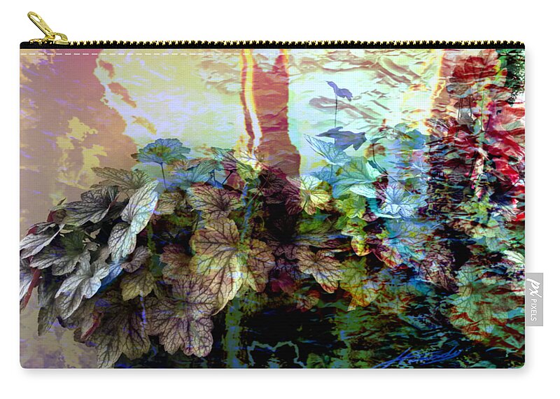 Abstract Digital Painting Zip Pouch featuring the digital art Abstract 339 by Jimmie Canady