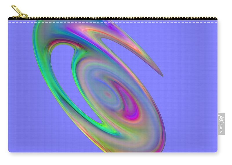 Abstract 403 Zip Pouch featuring the digital art Abstract 403 by Judi Suni Hall