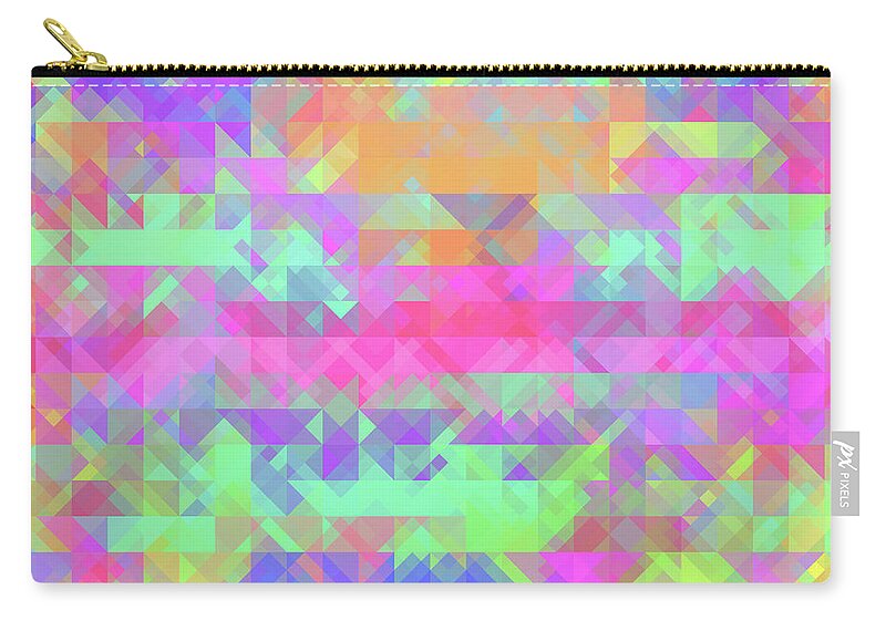 Abstract Zip Pouch featuring the digital art Abstract 433 by Judi Suni Hall