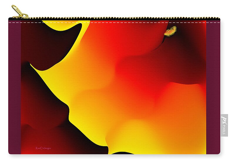 Abstract Carry-all Pouch featuring the digital art Abstract 515 8 by Kae Cheatham