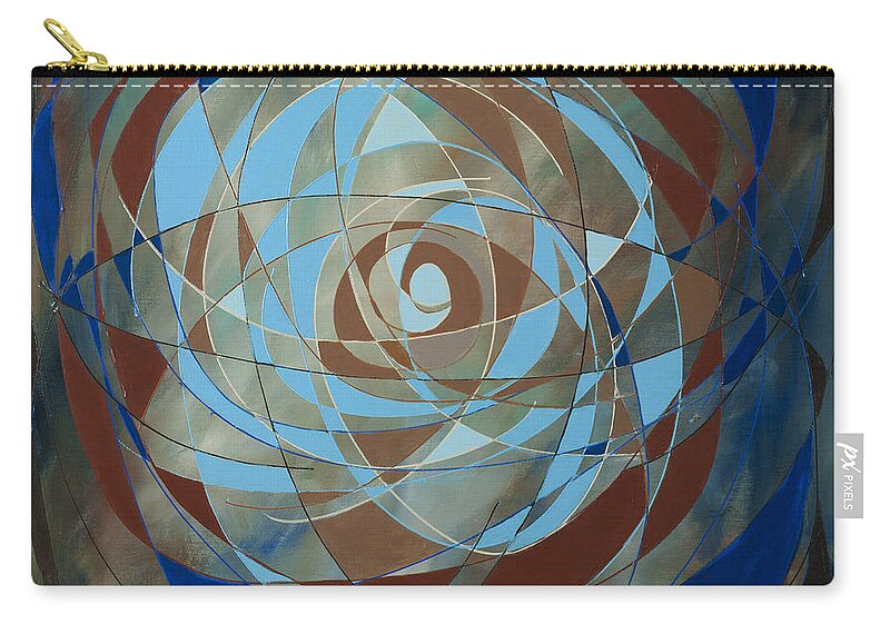 Abstract Art Zip Pouch featuring the painting Abstract Art Ten by Lynne Taetzsch