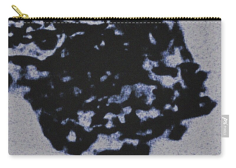 Abstract Zip Pouch featuring the photograph Abstract Born of a Flying Crow by Gina O'Brien