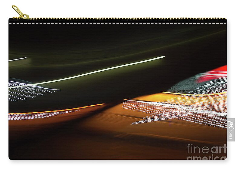 Abstract Zip Pouch featuring the photograph Abstract Bullet Train by Paul Dineen
