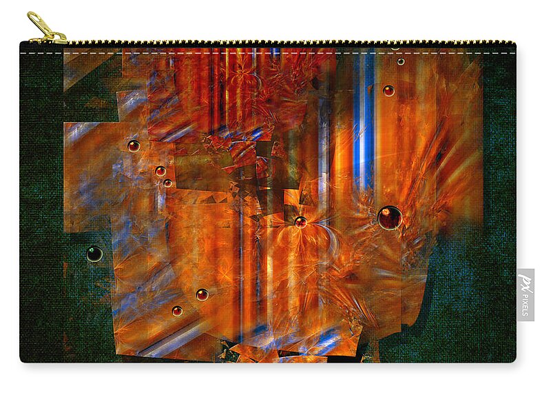 Abstract Zip Pouch featuring the painting Abstract fields by Alexa Szlavics