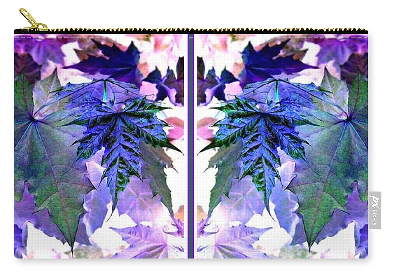 Abstract Zip Pouch featuring the digital art Abstract Fusion 277 by Will Borden