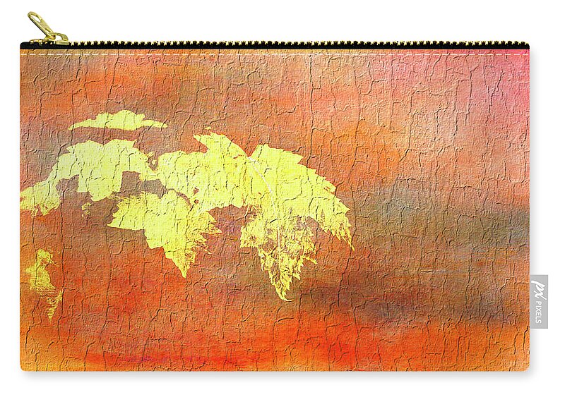 Abstract Zip Pouch featuring the photograph Abstract Leaves by Reynaldo Williams