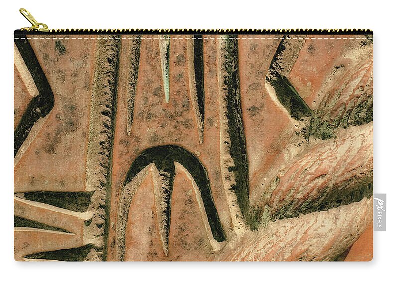 Abstract Zip Pouch featuring the photograph Abstract No. 97-1 by Sandy Taylor