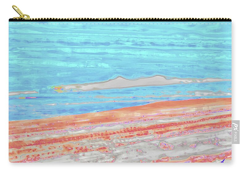 Abstract Zip Pouch featuring the photograph Abstract Ocean Scene by Gina O'Brien