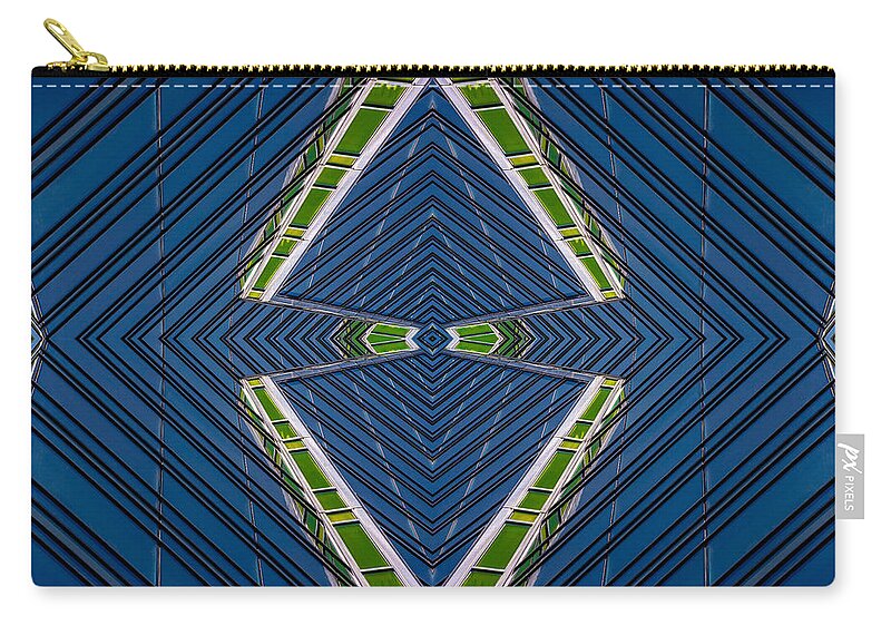  Zip Pouch featuring the photograph Abstract Photomontage No.10 by Raymond Kunst