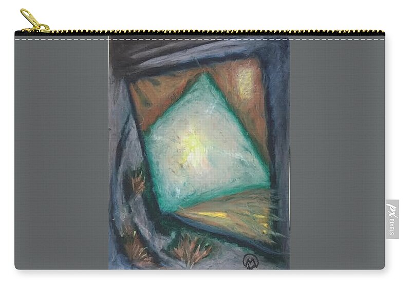  Zip Pouch featuring the pastel Abstract by Therese Legere