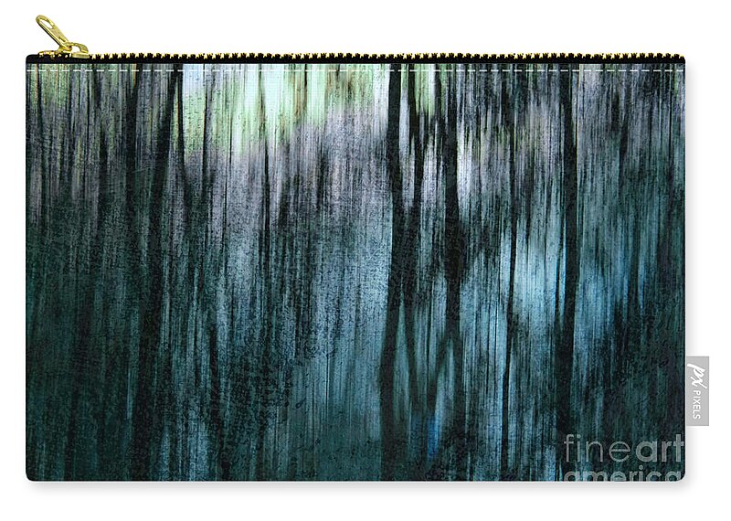 Abstract Zip Pouch featuring the photograph Abstract Trees by Dariusz Gudowicz