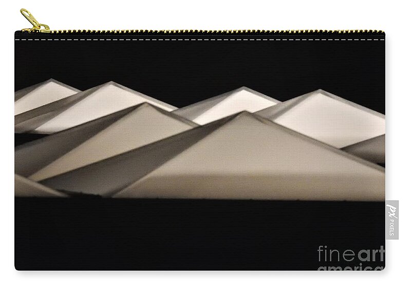 Fine Art Print Zip Pouch featuring the digital art Abstractions In The Night by Jan Gelders