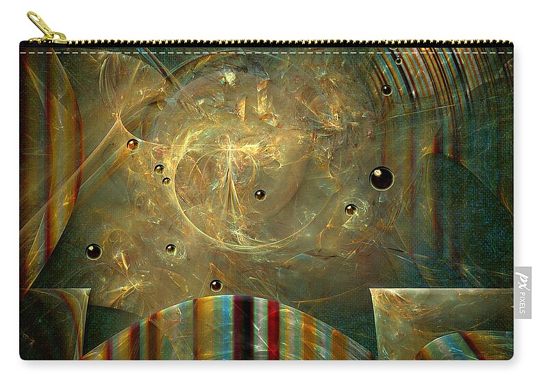 Abstract Zip Pouch featuring the painting Abstractus by Alexa Szlavics