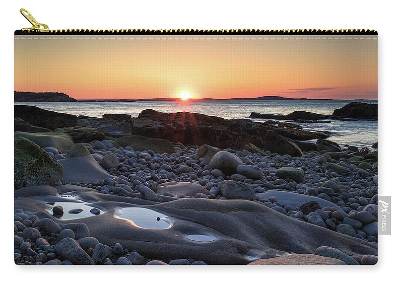 Sunrise Carry-all Pouch featuring the photograph Acadian Sunrise by Holly Ross