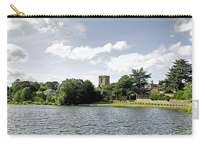 Europe Zip Pouch featuring the photograph Across the Pool at Melbourne Hall by Rod Johnson