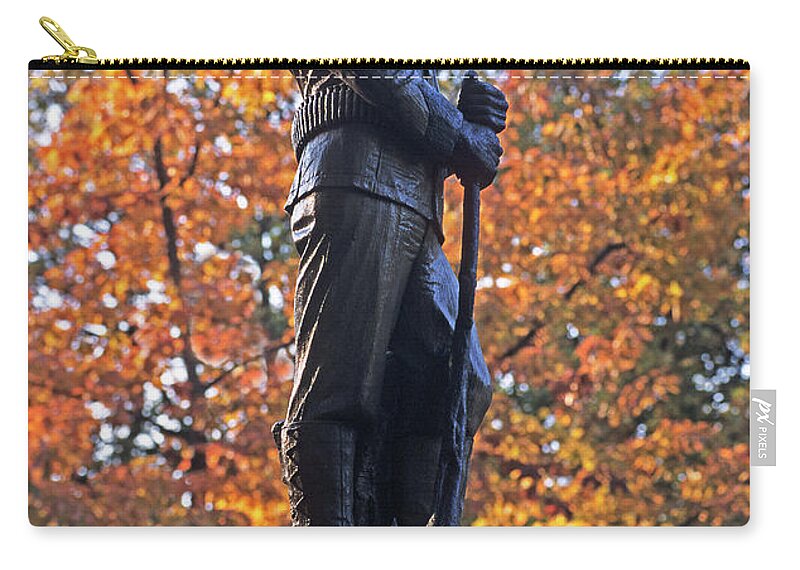 Outdoors Zip Pouch featuring the photograph Ad Lawn Soldier by Doug Davidson