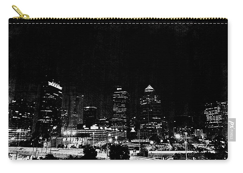 Tampa Carry-all Pouch featuring the photograph After dark by Stoney Lawrentz