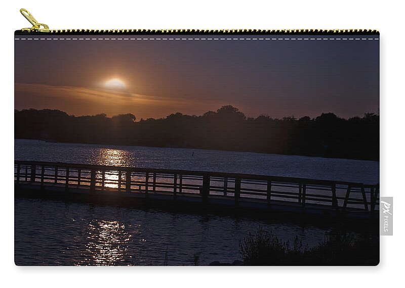 Lake Zip Pouch featuring the photograph After Hours by Deborah Klubertanz