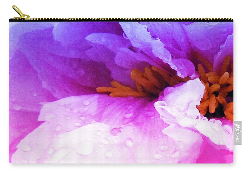 Drops Zip Pouch featuring the photograph After rain 2 by Vesna Martinjak