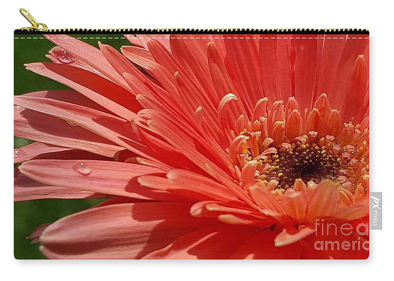 Flower Zip Pouch featuring the photograph After Showers by Dani McEvoy