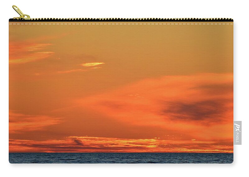 Abstract Zip Pouch featuring the photograph After Sunset Clouds by Lyle Crump