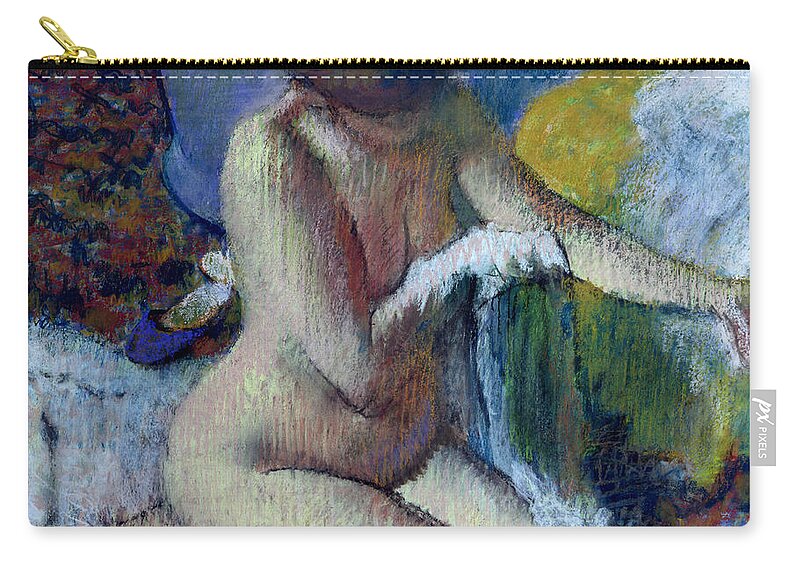 After Carry-all Pouch featuring the painting After the Bath by Edgar Degas