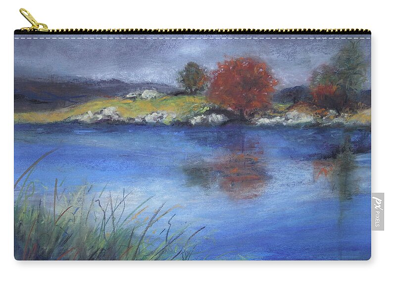 Water Zip Pouch featuring the pastel After the Storm by Sandra Lee Scott