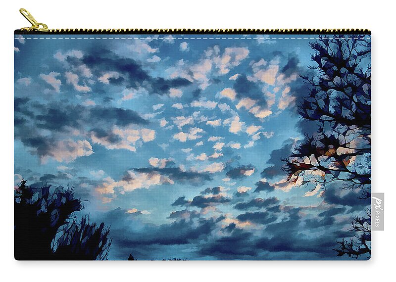 Ithaca Zip Pouch featuring the photograph After the Sunset by Monroe Payne