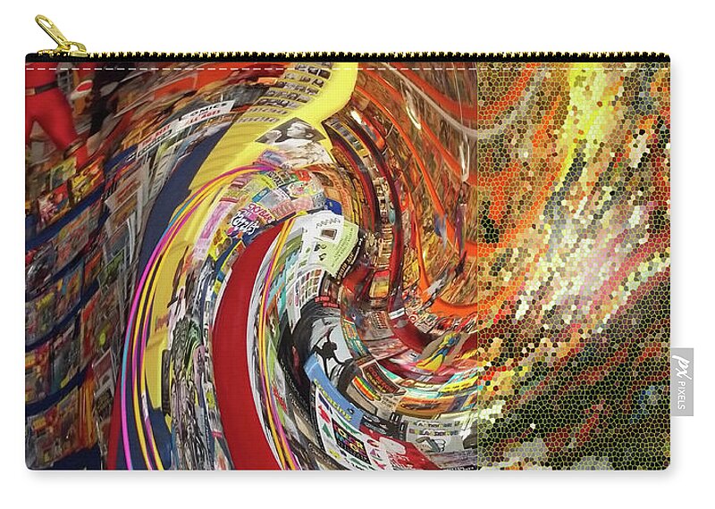 Swirl Zip Pouch featuring the photograph Afternoon Hallucination by Anne Cameron Cutri