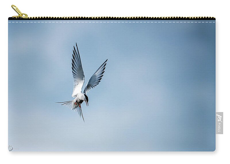 Aha A Fish Carry-all Pouch featuring the photograph Aha a fish by Torbjorn Swenelius