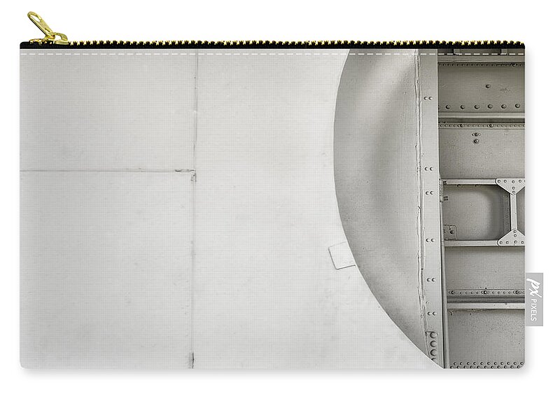 Background Images Zip Pouch featuring the photograph Aircraft panel background by Gary Warnimont