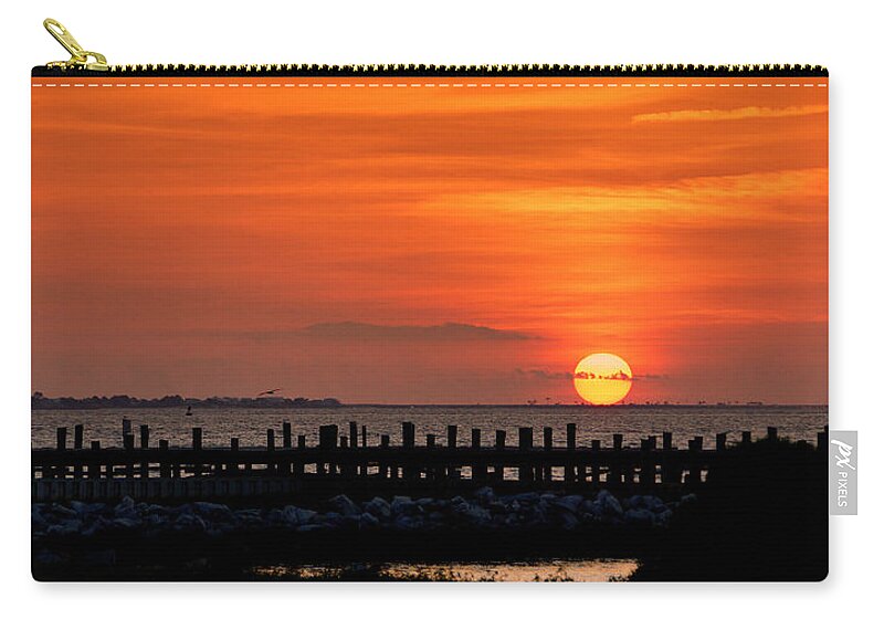 Sunset Zip Pouch featuring the photograph Alabama Sunset by Sandy Keeton
