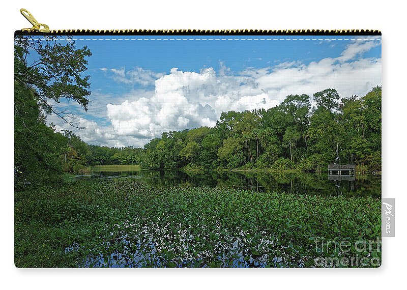 Alexander Springs Pool Zip Pouch featuring the photograph Alexander Springs by Paul Mashburn