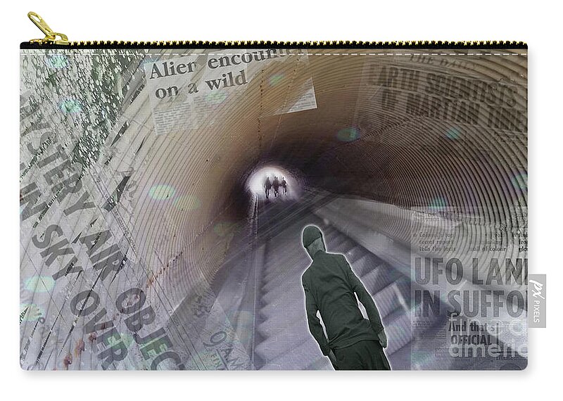 Aliens Zip Pouch featuring the photograph Aliens by Jeff Breiman