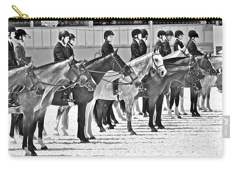 Alicegipsonphotographs Zip Pouch featuring the photograph All Lined Up by Alice Gipson