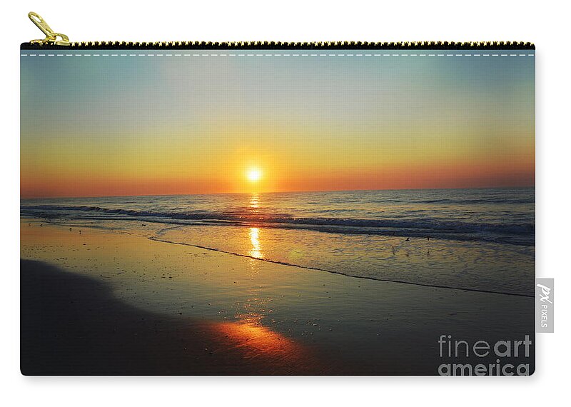 Robyn King Zip Pouch featuring the photograph All That Shimmers Is Golden by Robyn King